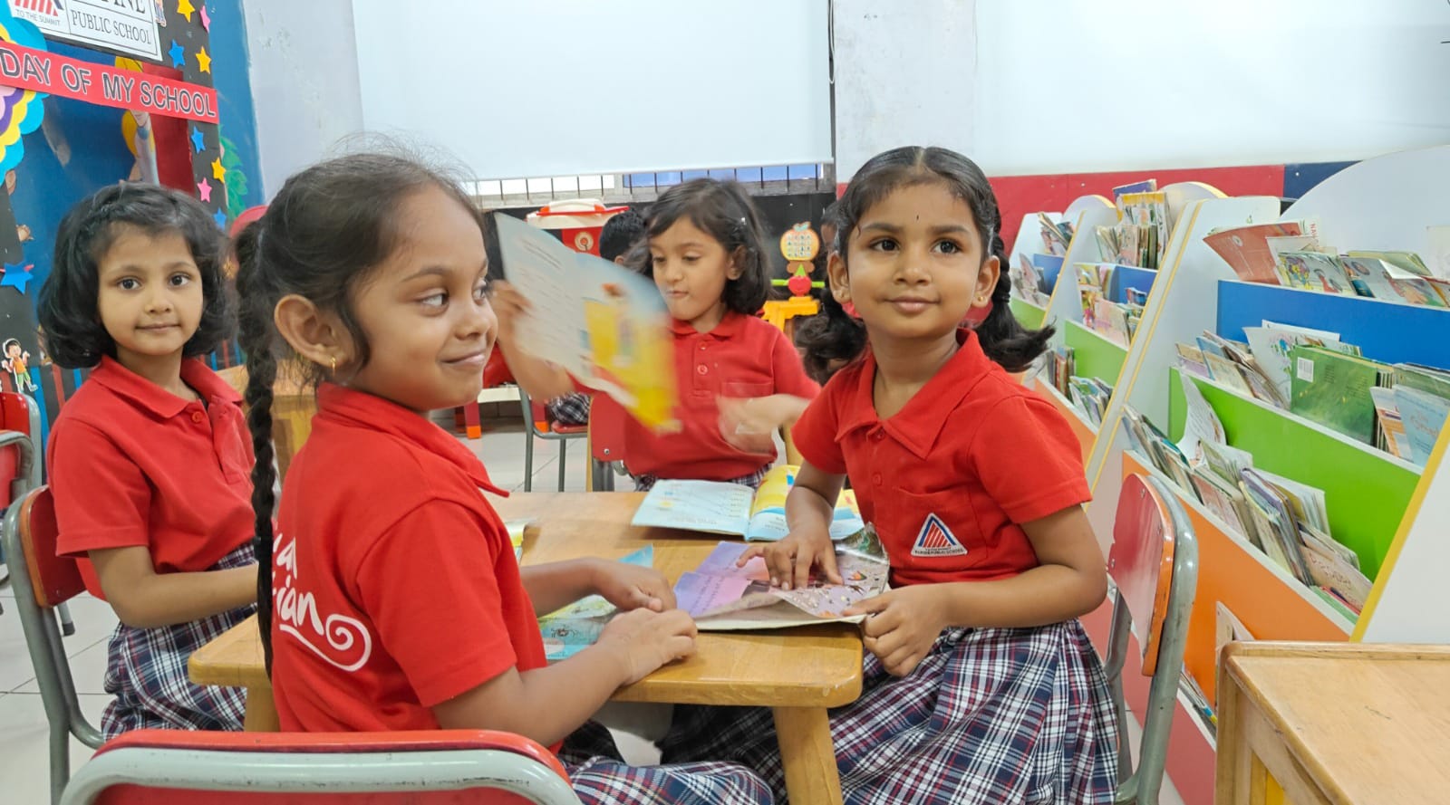 Students at Alpine Public School, the top CBSE school in Kanakapura Road, enjoying an engaging classroom experience.