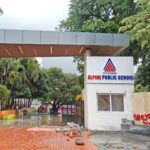 Entrance view of Alpine Public School, the Top CBSE School in Banashankari Bangalore, known for academic excellence and holistic education.